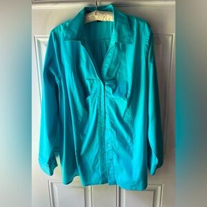 Lane Bryant Women’s teal shirt. Size. 20